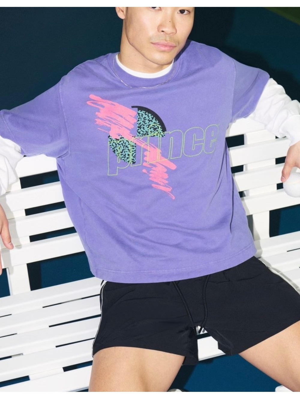 Abercrombie and Fitch 90s Inspired Soft A&F Collection Cropped Prince T-Shirt